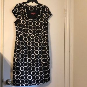 Merona dress size 14 black/white